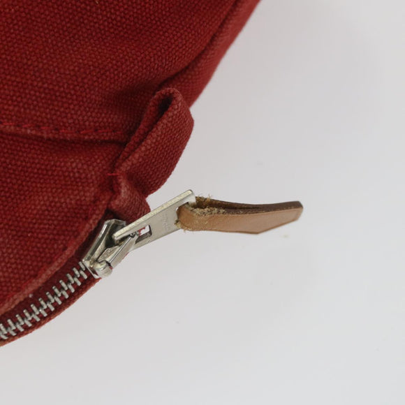 HERMES Bolide PM Pouch Canvas Red Auth ac2402