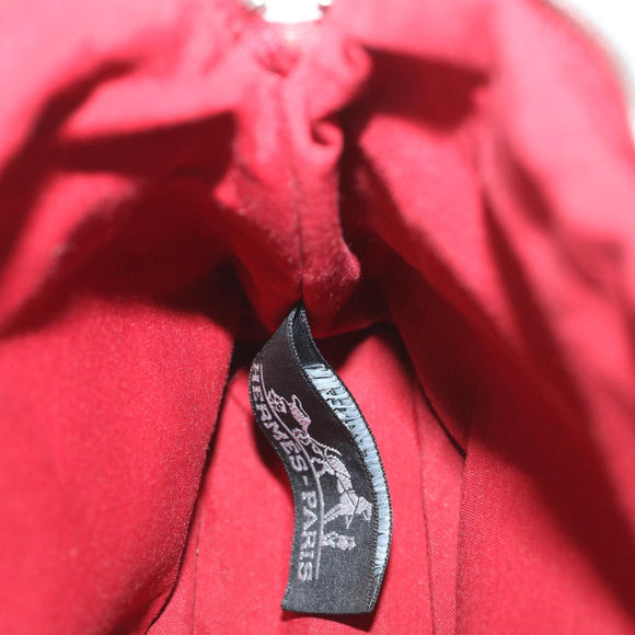 HERMES Bolide PM Pouch Canvas Red Auth ac2402