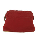 HERMES Bolide PM Pouch Canvas Red Auth ac2402-13