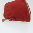HERMES Bolide PM Pouch Canvas Red Auth ac2402-4