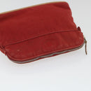 HERMES Bolide PM Pouch Canvas Red Auth ac2402-5