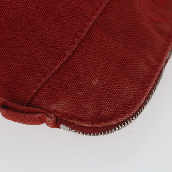 HERMES Bolide PM Pouch Canvas Red Auth ac2402