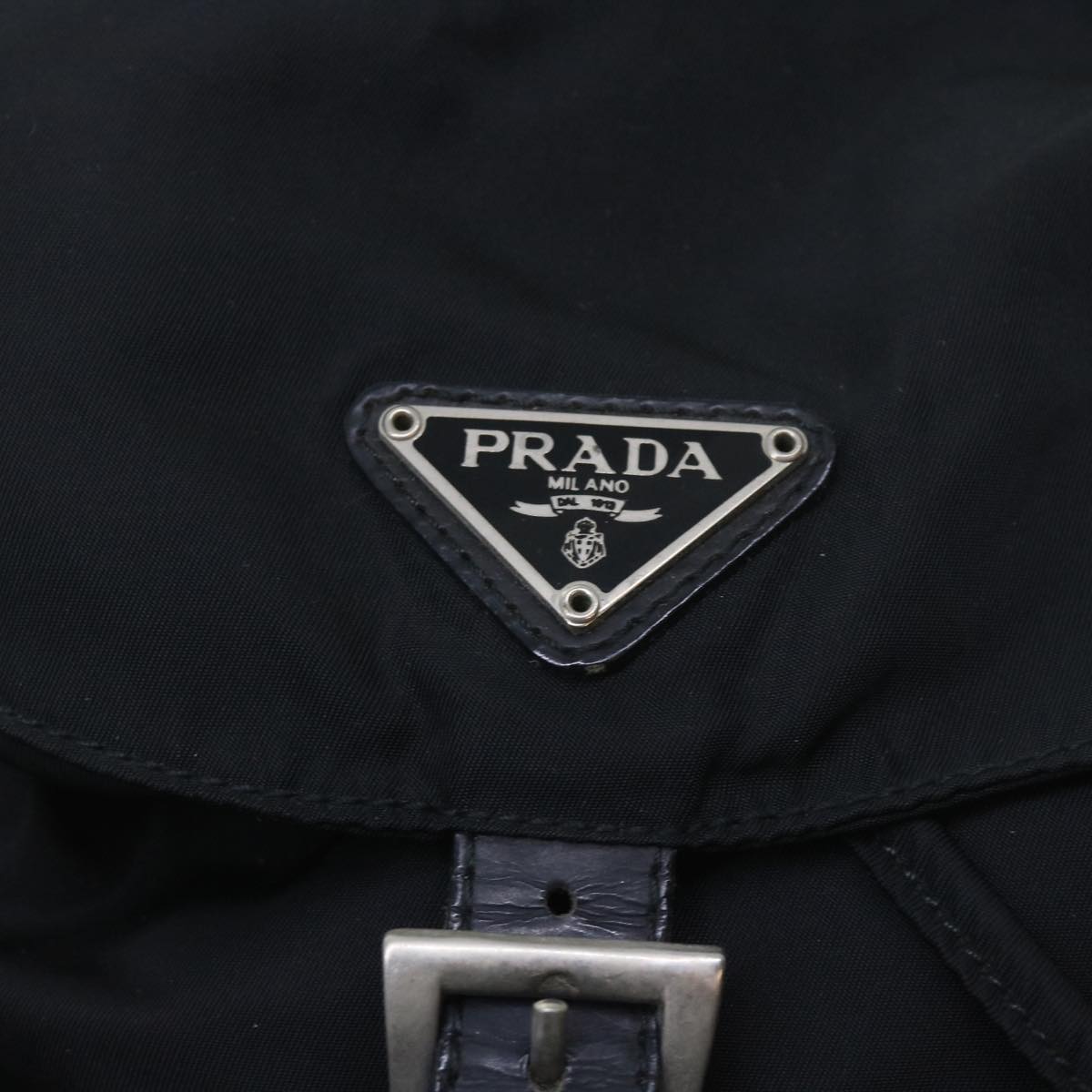 PRADA Backpack Nylon Black Auth ac2426