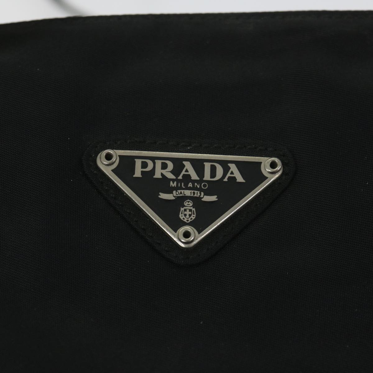 PRADA Shoulder Bag Nylon Black Auth ac2433