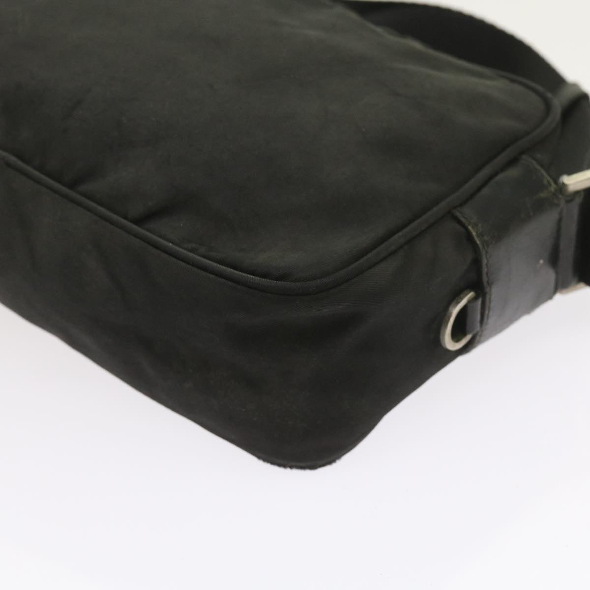 PRADA Shoulder Bag Nylon Black Auth ac2438