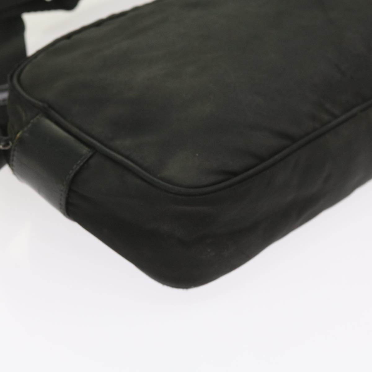 PRADA Shoulder Bag Nylon Black Auth ac2438