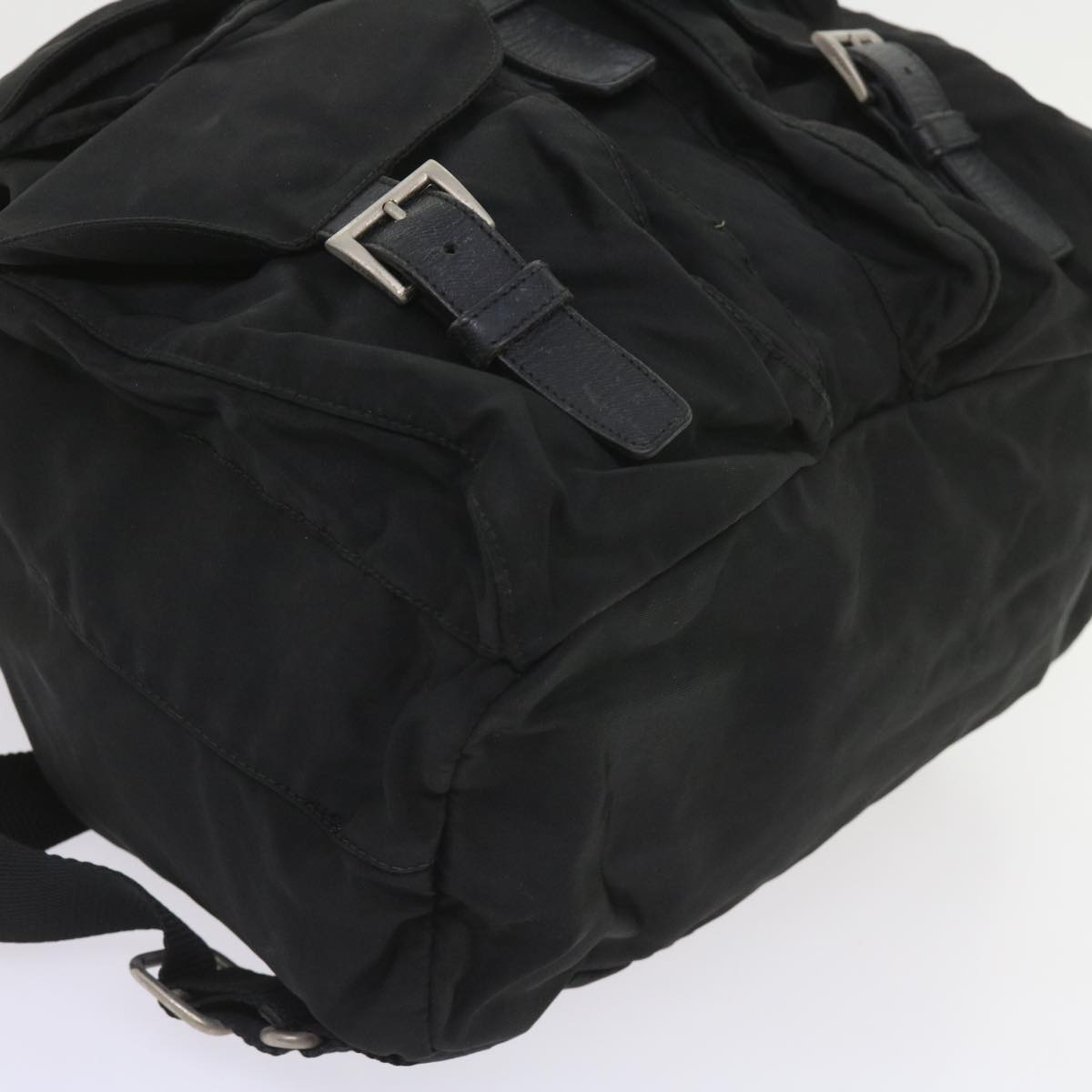 PRADA Backpack Nylon Black Auth ac2450