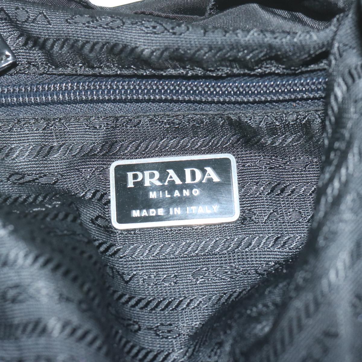 PRADA Backpack Nylon Black Auth ac2573