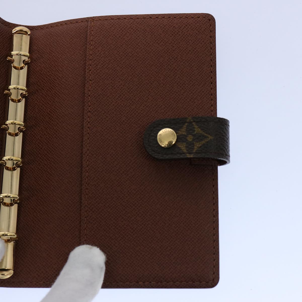 LOUIS VUITTON Monogram Panda Agenda PM Day Planner Cover R20011 LV Auth ac2579A