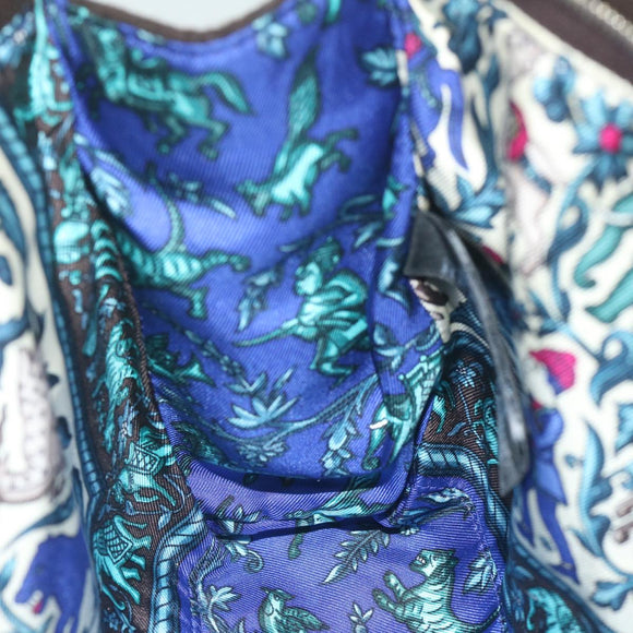 HERMES Pouch Wool Brown Auth ac2590