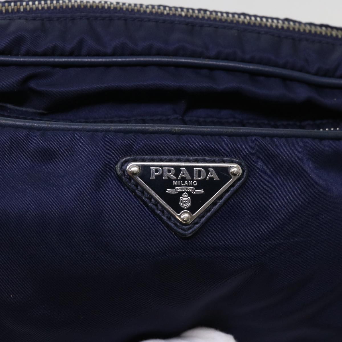 PRADA Shoulder Bag Nylon Navy Auth ac2599