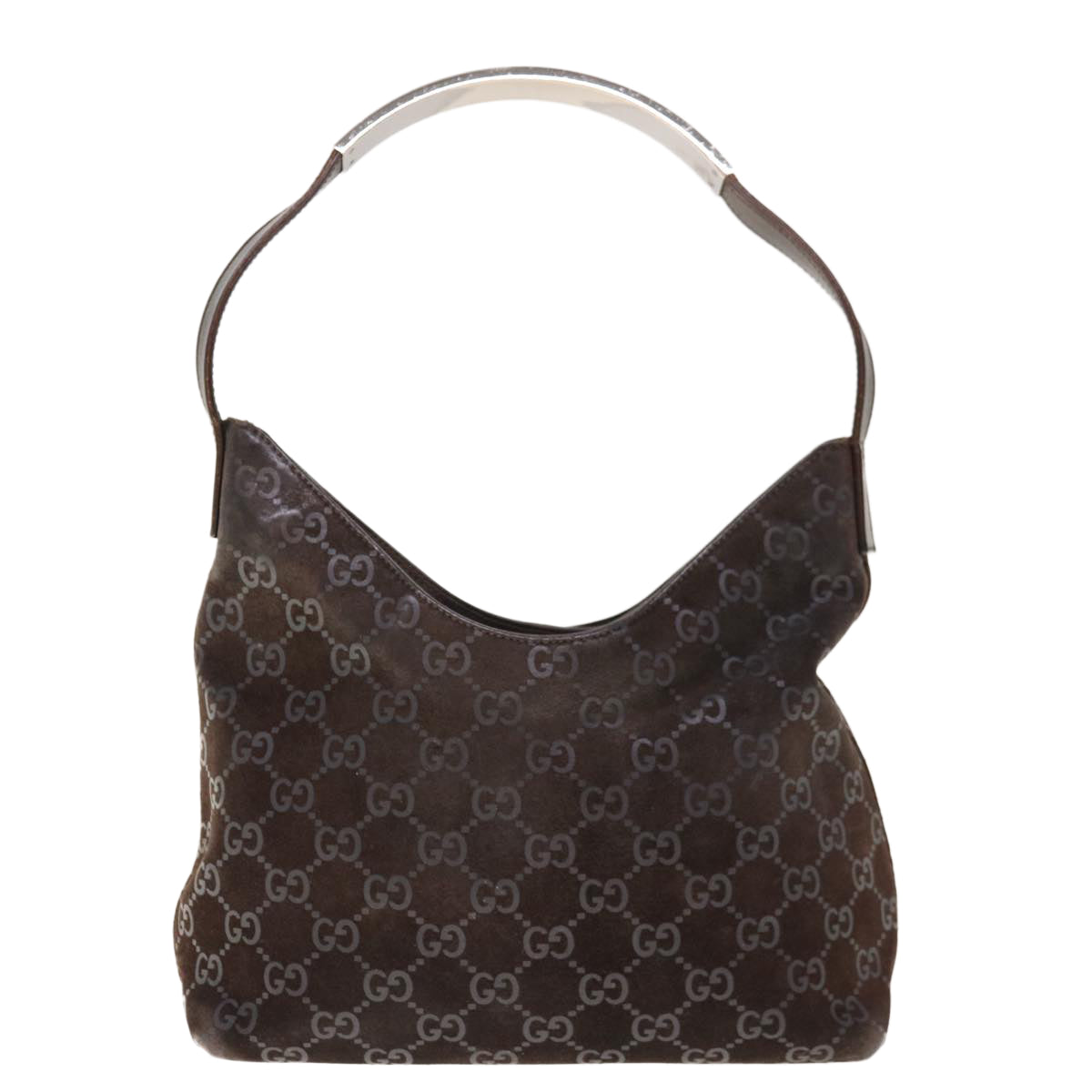 GUCCI GG Canvas Shoulder Bag Brown 001 3778 1705 Auth ac2616