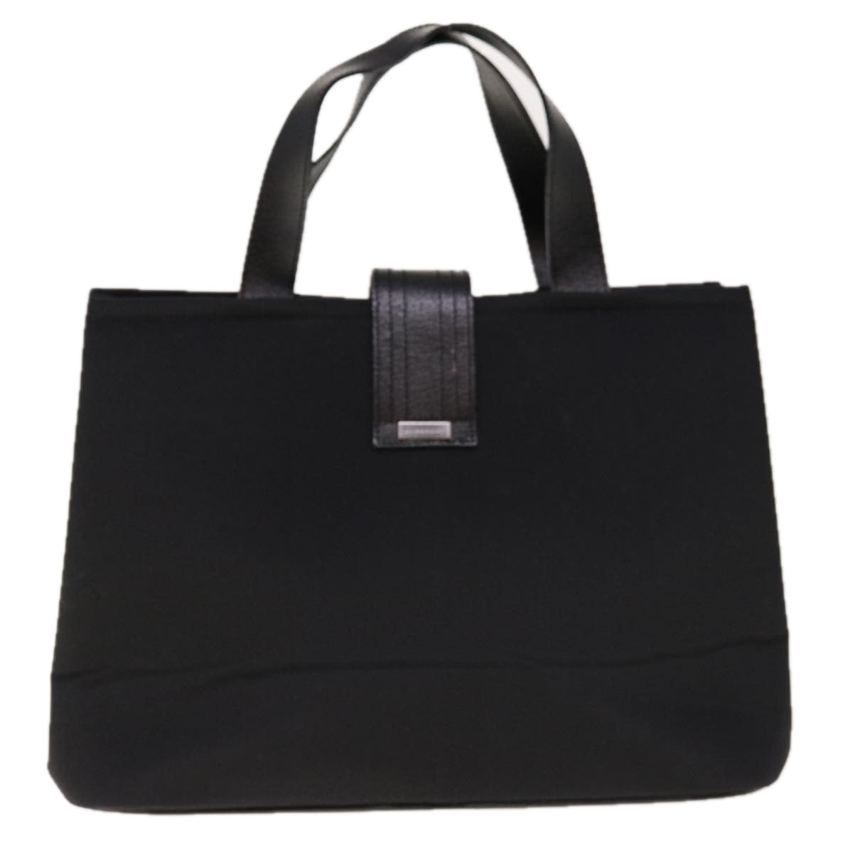 BURBERRY Hand Bag Nylon Black Auth ac2622 - 0