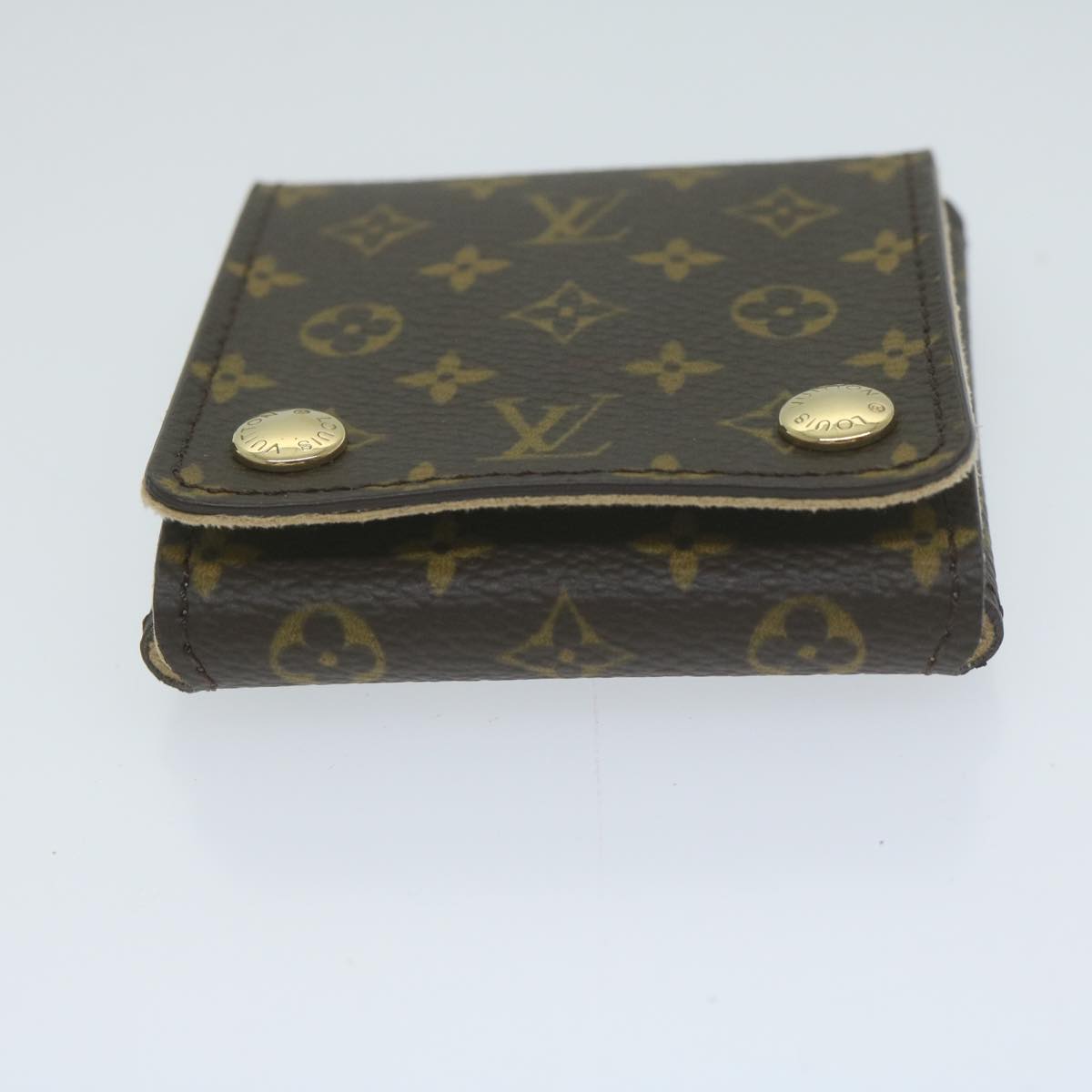 LOUIS VUITTON Monogram Jewelry Case Jewelry Box LV Auth ac2650