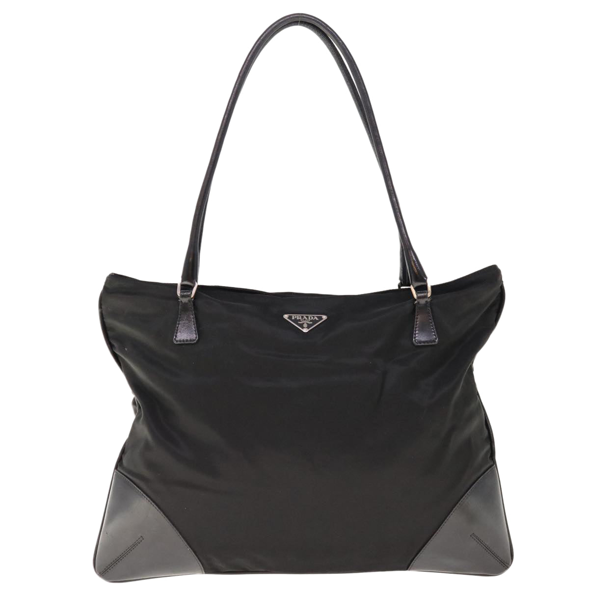 PRADA Shoulder Bag Nylon Black Auth ac2655