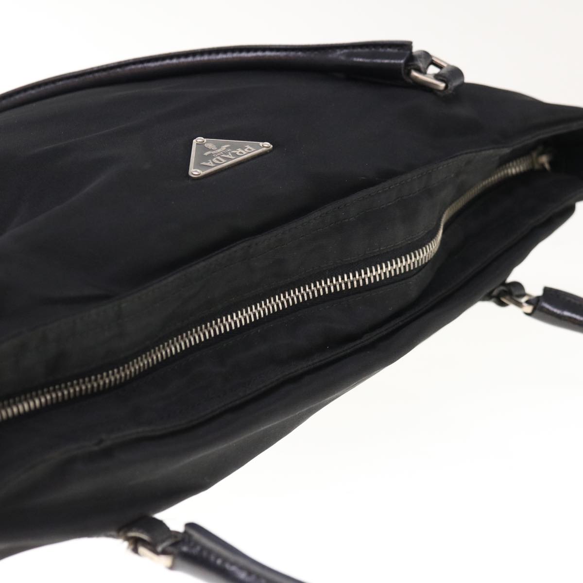 PRADA Shoulder Bag Nylon Black Auth ac2655