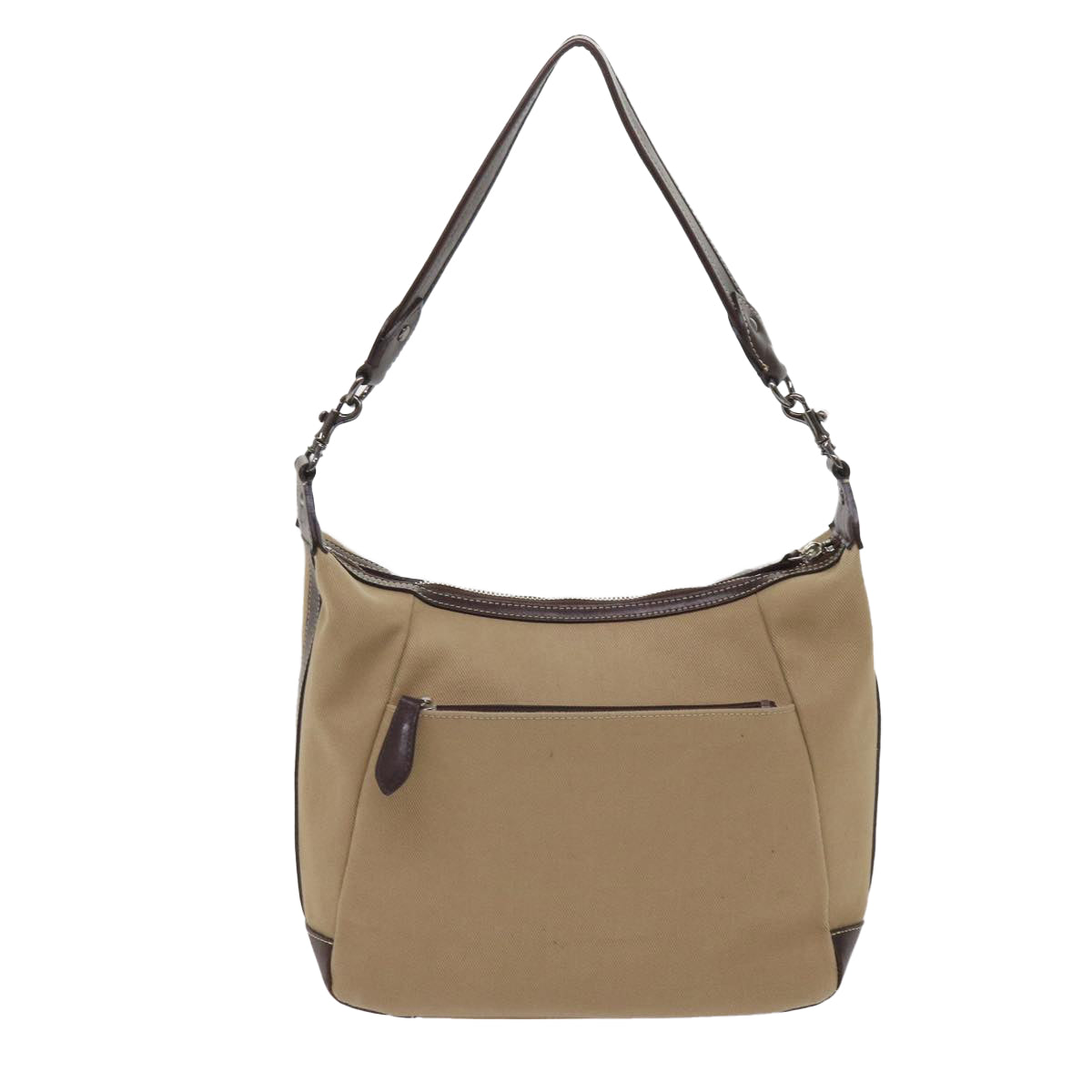 BURBERRY Shoulder Bag Canvas Beige Auth ac2664