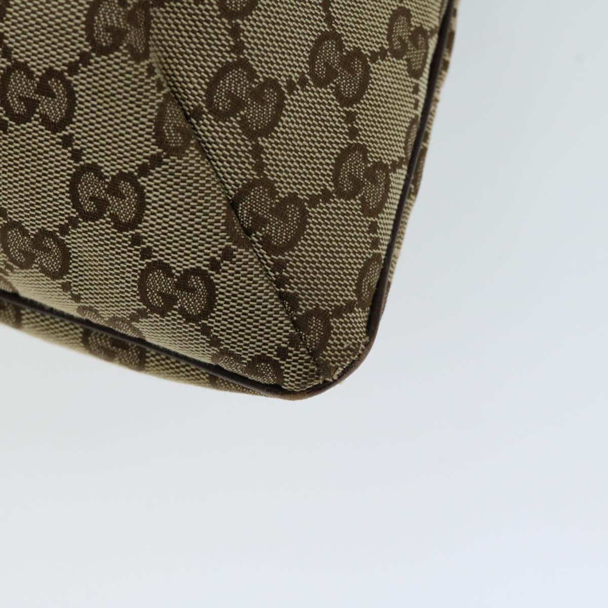 GUCCI GG Canvas Shoulder Bag Beige Auth ac2691