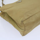 PRADA Shoulder Bag Nylon Beige Auth ac2724-8