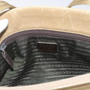 PRADA Shoulder Bag Nylon Beige Auth ac2724-10