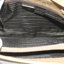 PRADA Shoulder Bag Nylon Beige Auth ac2724-11