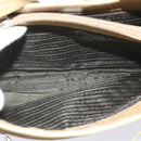 PRADA Shoulder Bag Nylon Beige Auth ac2724-20