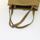 PRADA Shoulder Bag Nylon Beige Auth ac2724-7