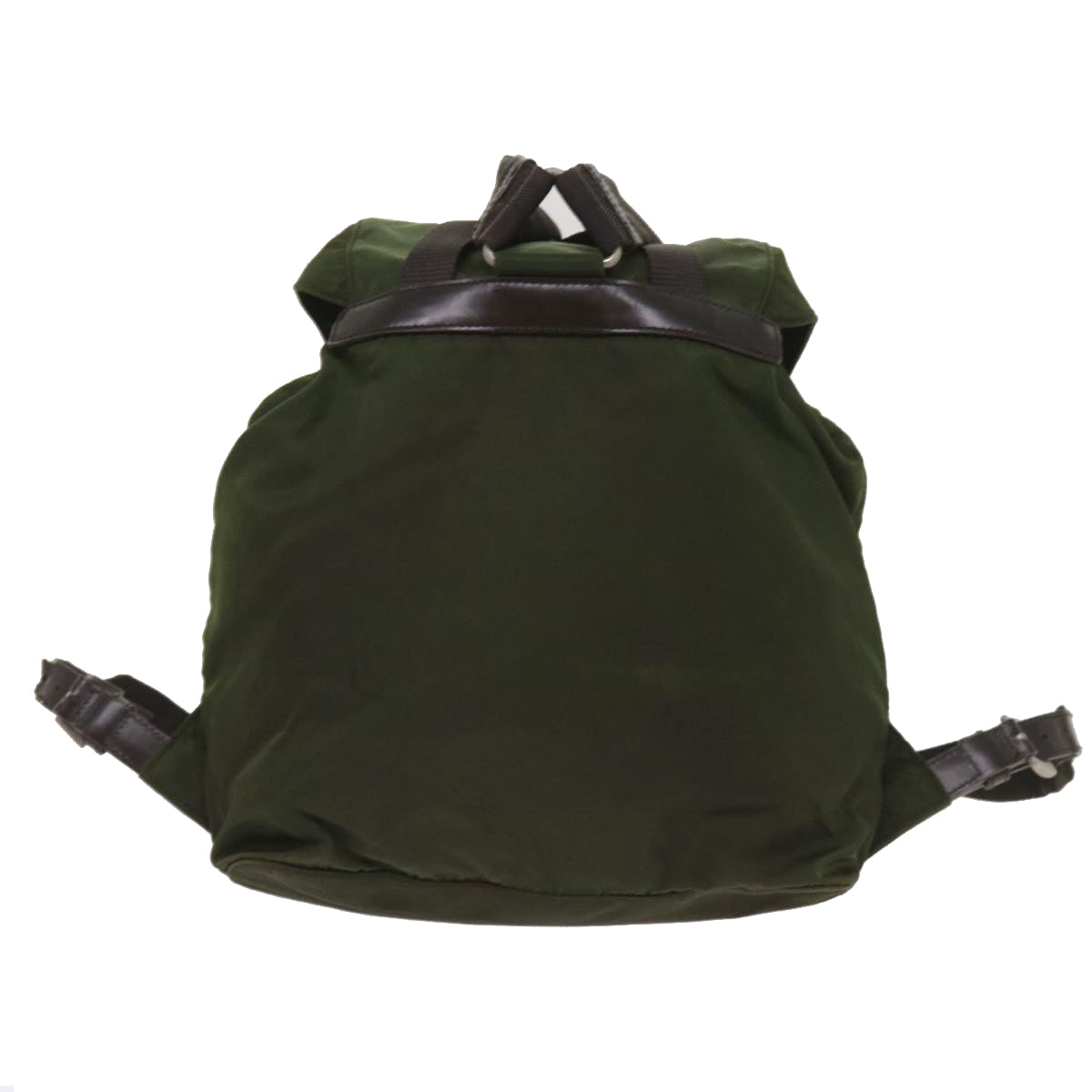 PRADA Backpack Nylon Green Auth ac2728 - 0
