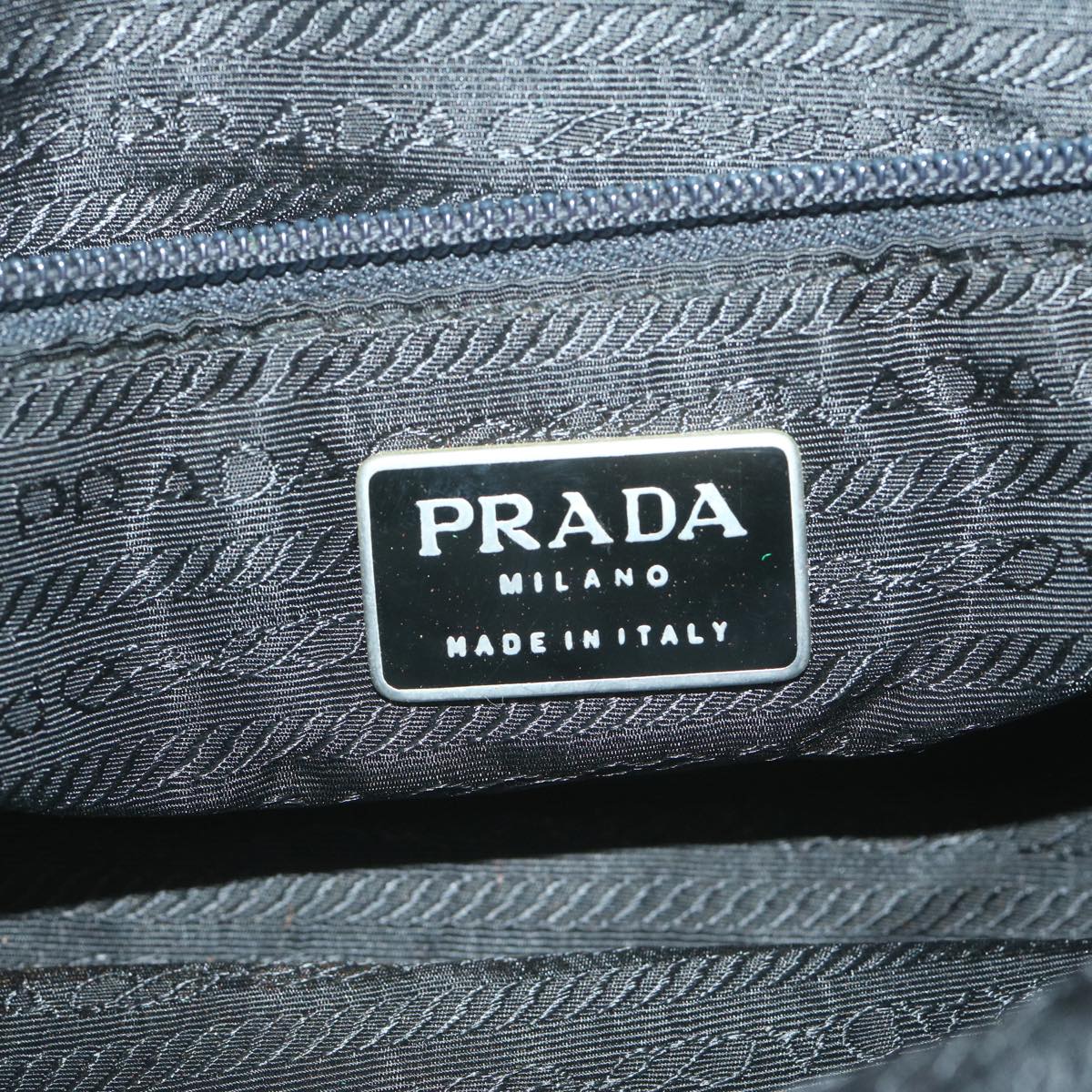 PRADA Hand Bag Nylon Black Auth ac2730