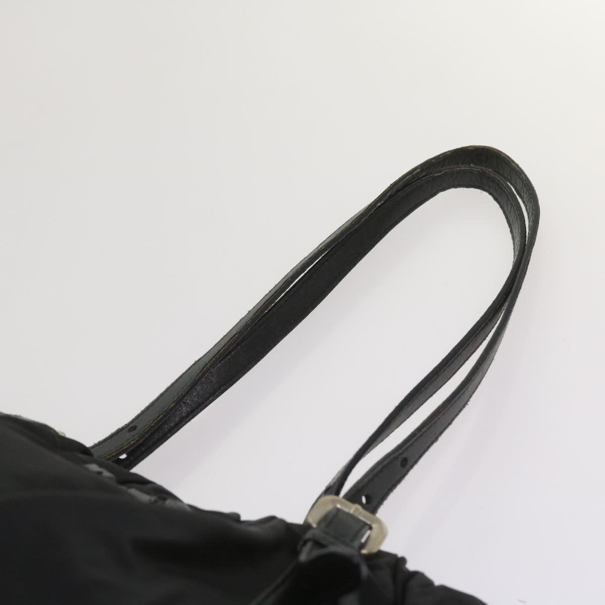 PRADA Shoulder Bag Nylon Black Auth ac2734