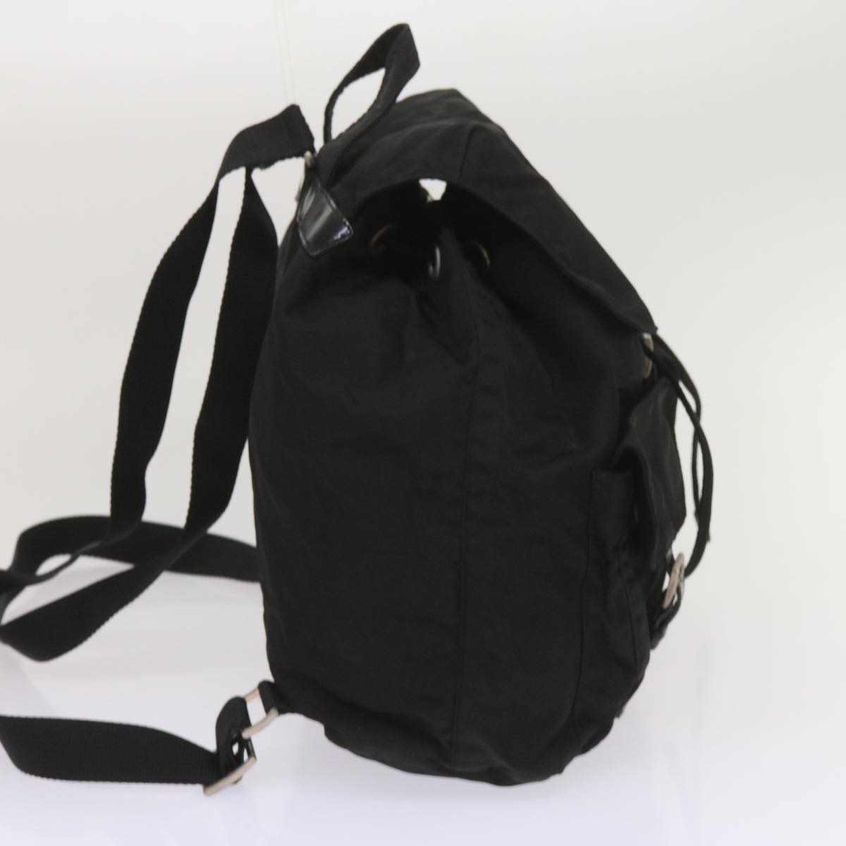 PRADA Backpack Nylon Black Auth ac2742