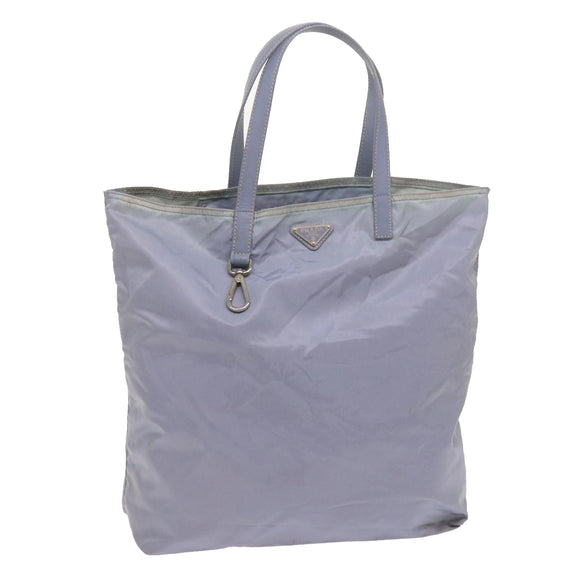 PRADA Tote Bag Nylon Light Blue Auth ac2744