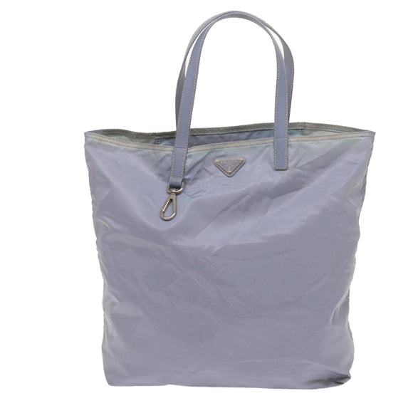 PRADA Tote Bag Nylon Light Blue Auth ac2744