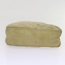 PRADA Hand Bag Nylon Beige Auth ac2748-6