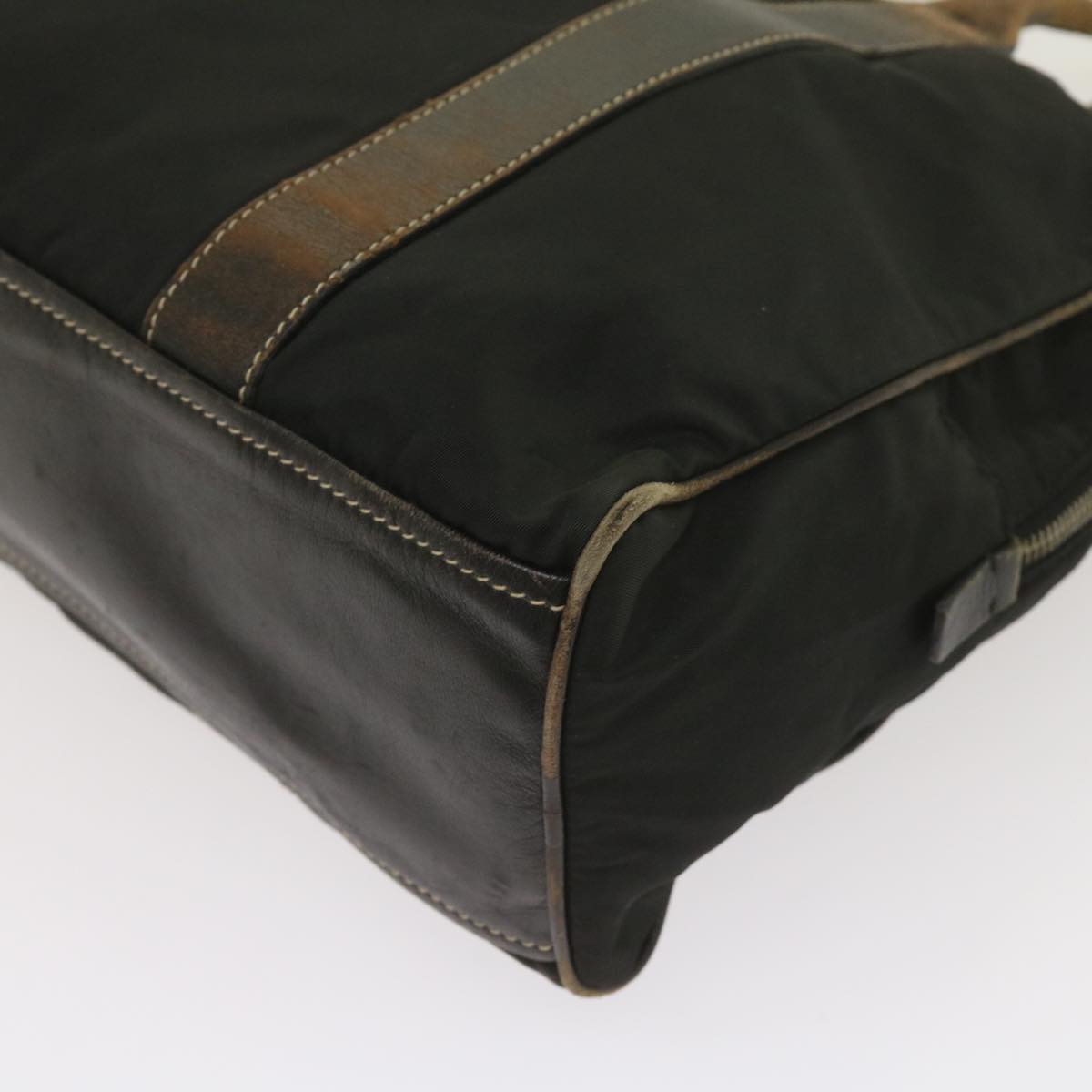 PRADA Hand Bag Nylon Black Auth ac2751