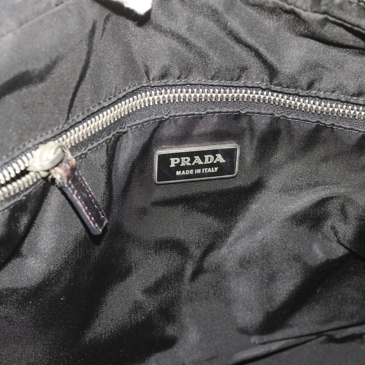 PRADA Hand Bag Nylon Black Auth ac2751
