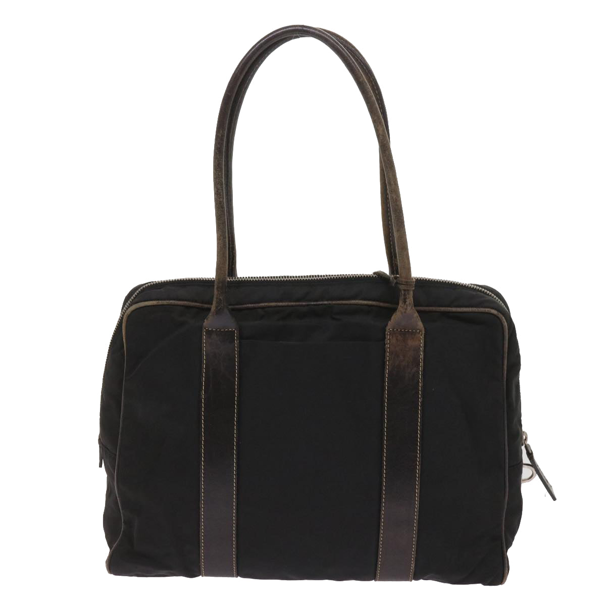 PRADA Hand Bag Nylon Black Auth ac2751 - 0