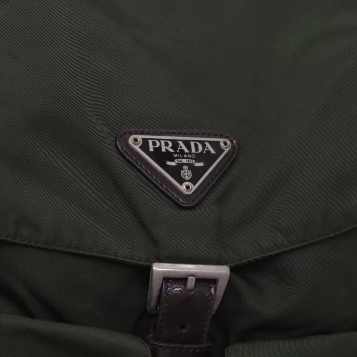 PRADA Backpack Nylon Green Auth ac2752