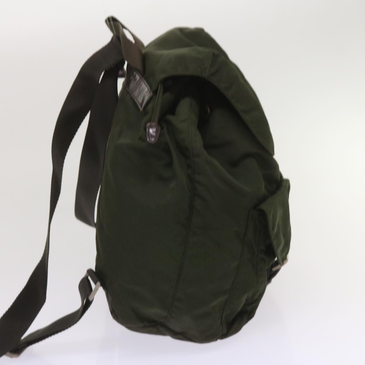 PRADA Backpack Nylon Green Auth ac2752