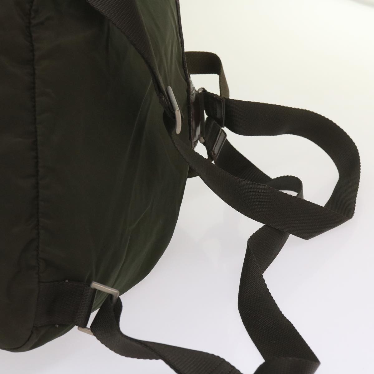 PRADA Backpack Nylon Green Auth ac2752