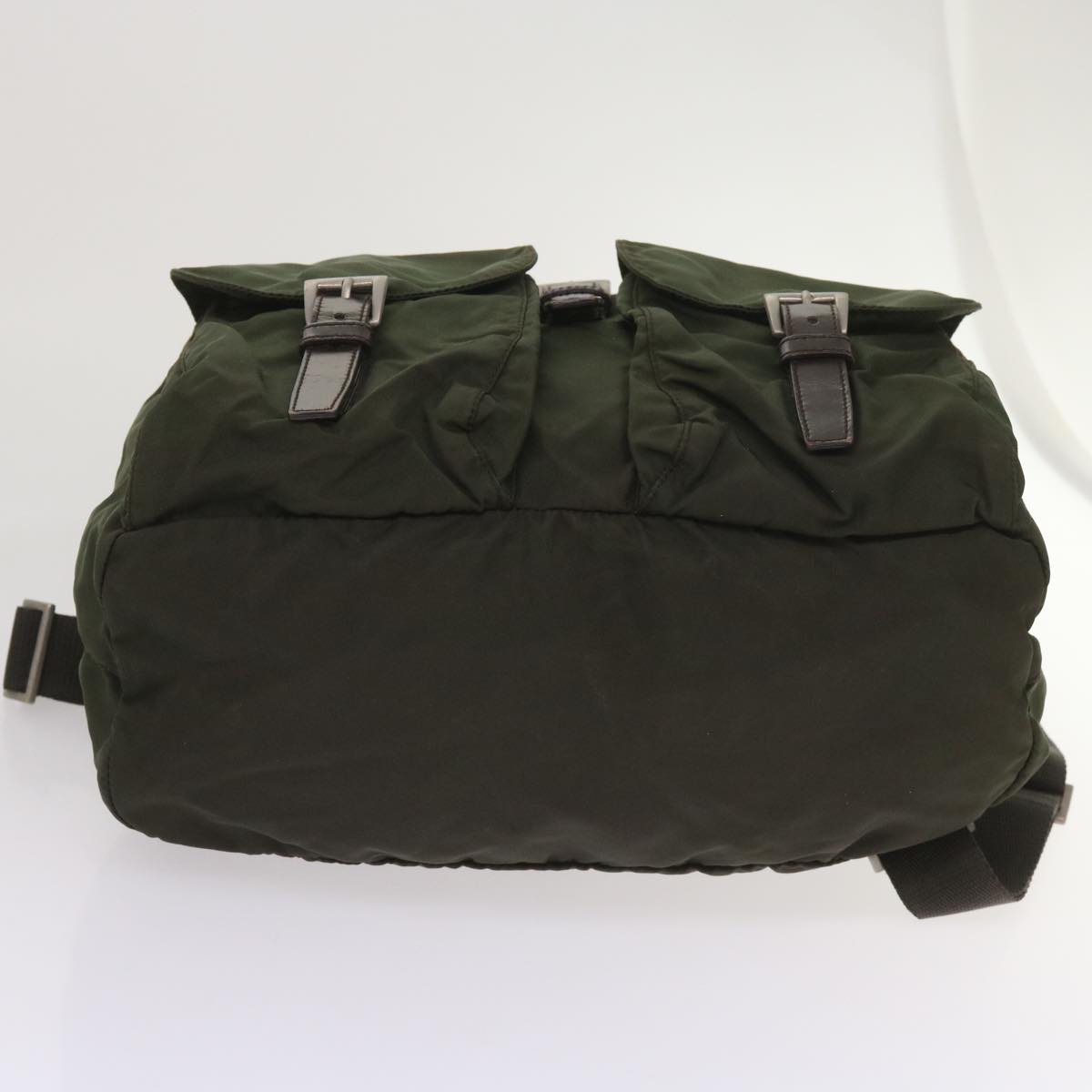 PRADA Backpack Nylon Green Auth ac2752