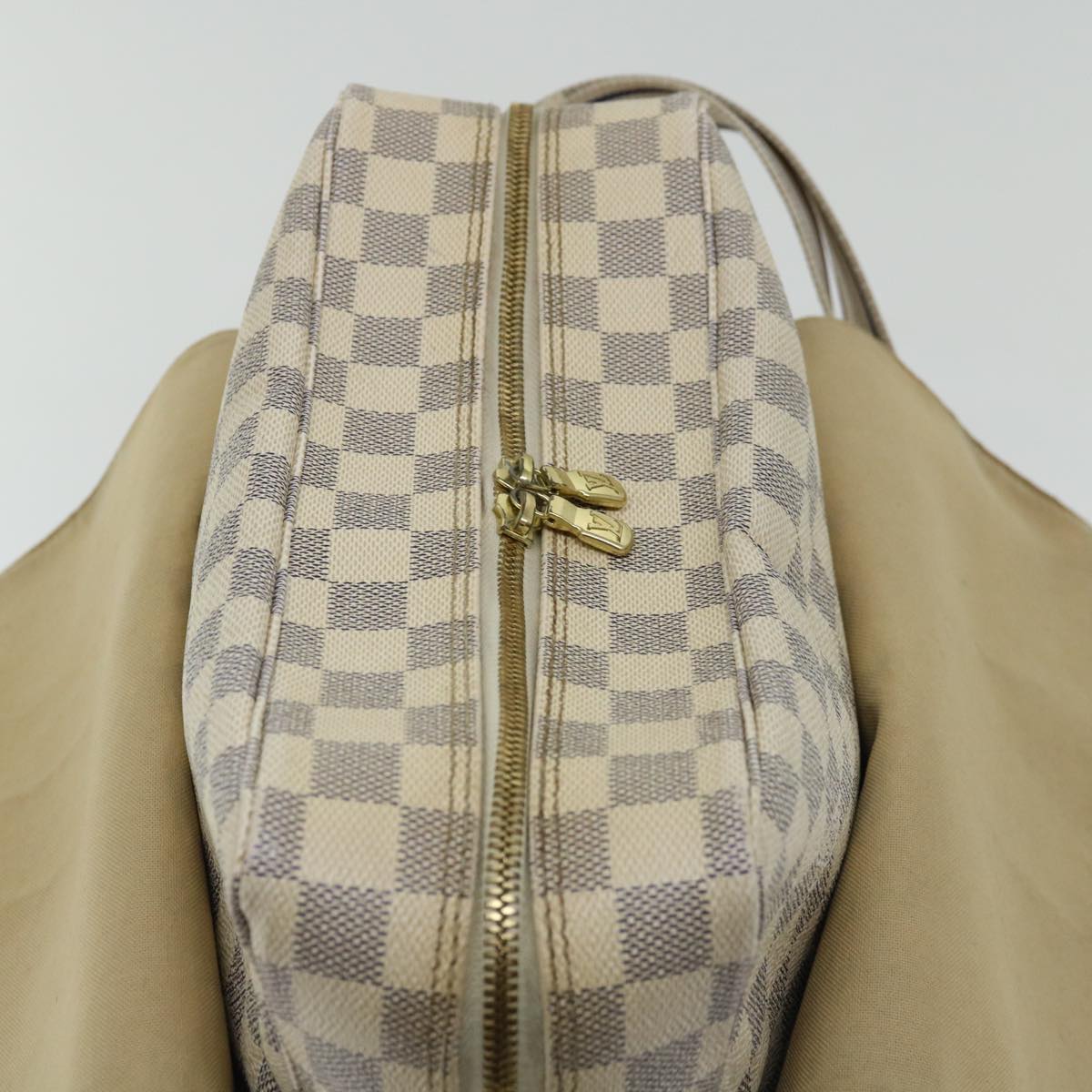 LOUIS VUITTON Damier Azur Naviglio Shoulder Bag N51189 LV Auth ac2753