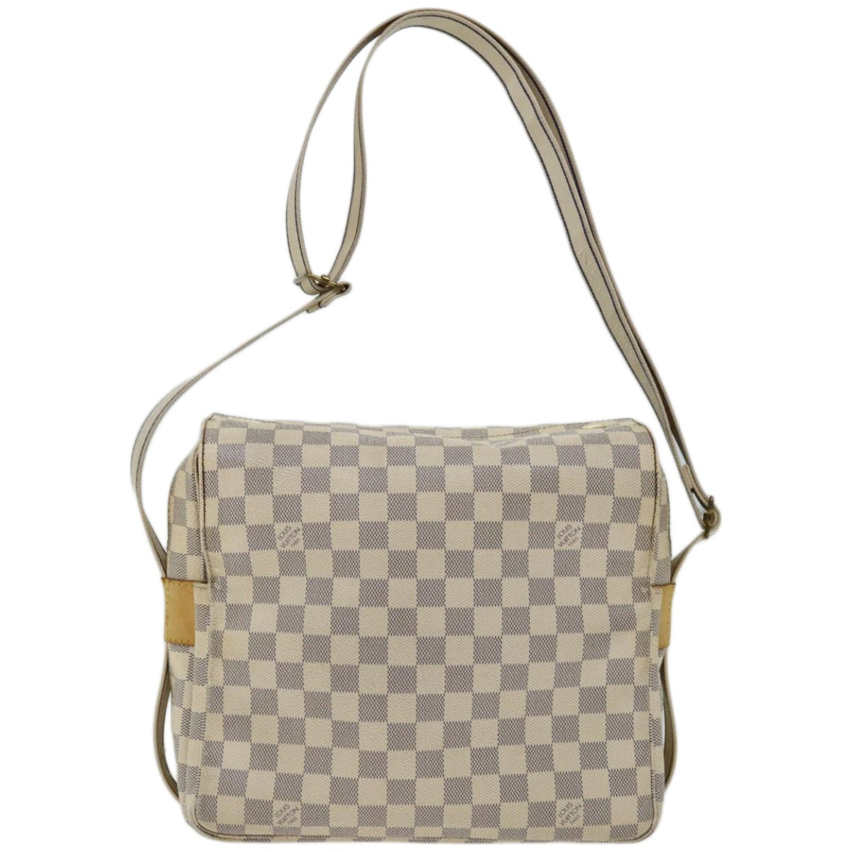 LOUIS VUITTON Damier Azur Naviglio Shoulder Bag N51189 LV Auth ac2753