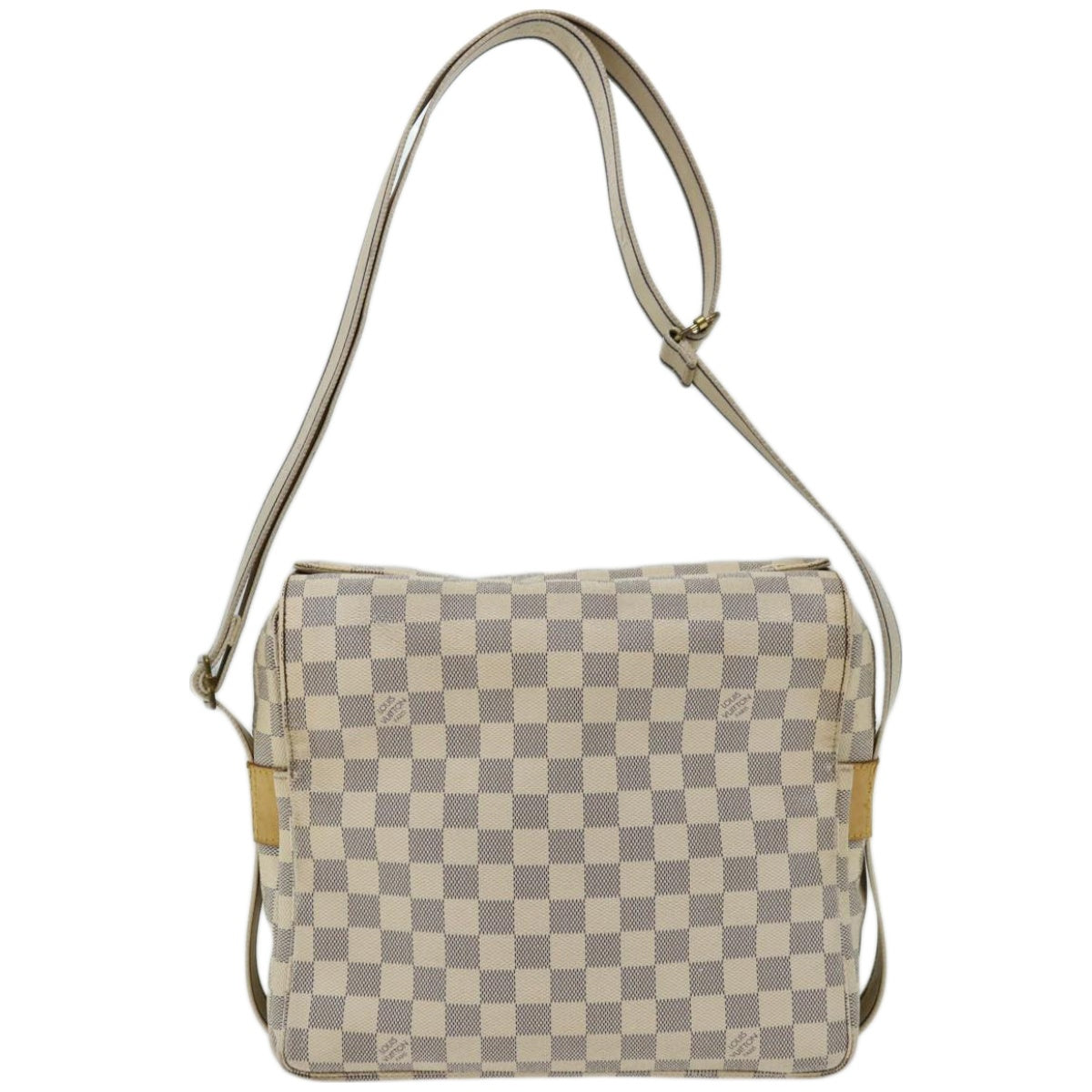 LOUIS VUITTON Damier Azur Naviglio Shoulder Bag N51189 LV Auth ac2753