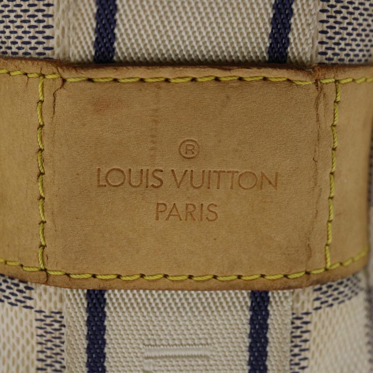 LOUIS VUITTON Damier Azur Naviglio Shoulder Bag N51189 LV Auth ac2753