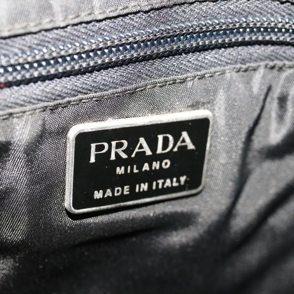 PRADA Hand Bag Nylon Black Auth ac2757