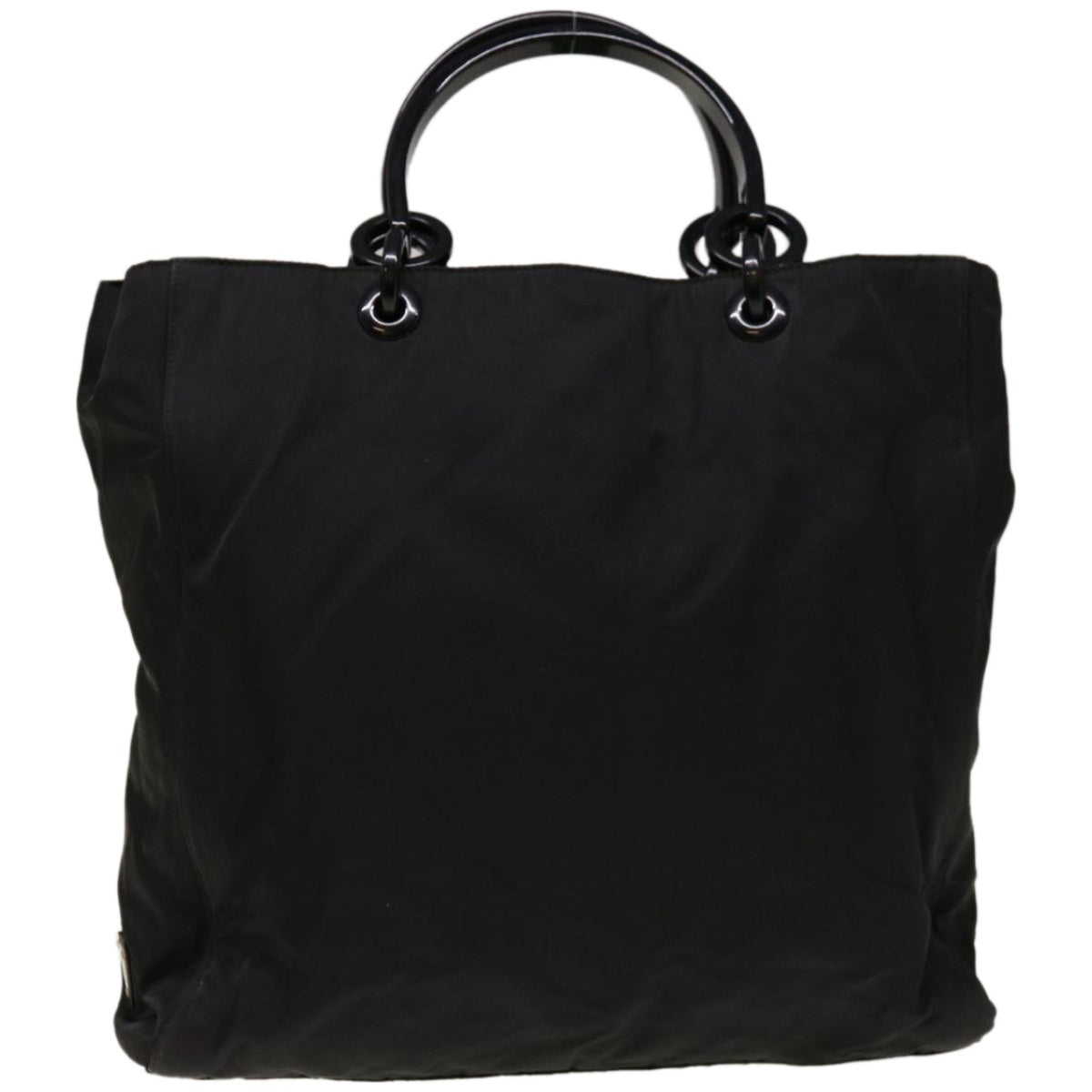 PRADA Hand Bag Nylon Black Auth ac2757 - 0