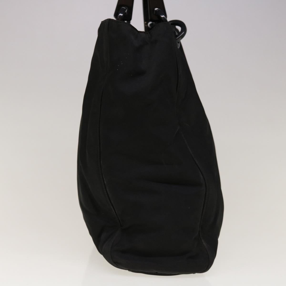 PRADA Hand Bag Nylon Black Auth ac2757