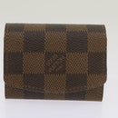 LOUIS VUITTON Damier Ebene Manschettenknöpfe Etui M30964 LV Auth ac2763V-14