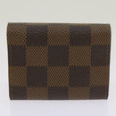 LOUIS VUITTON Damier Ebene Manschettenknöpfe Etui M30964 LV Auth ac2763V-15